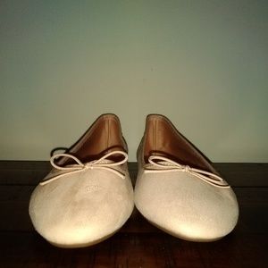 H&M Faux Suede Leather Ballerina Flats NWOT!